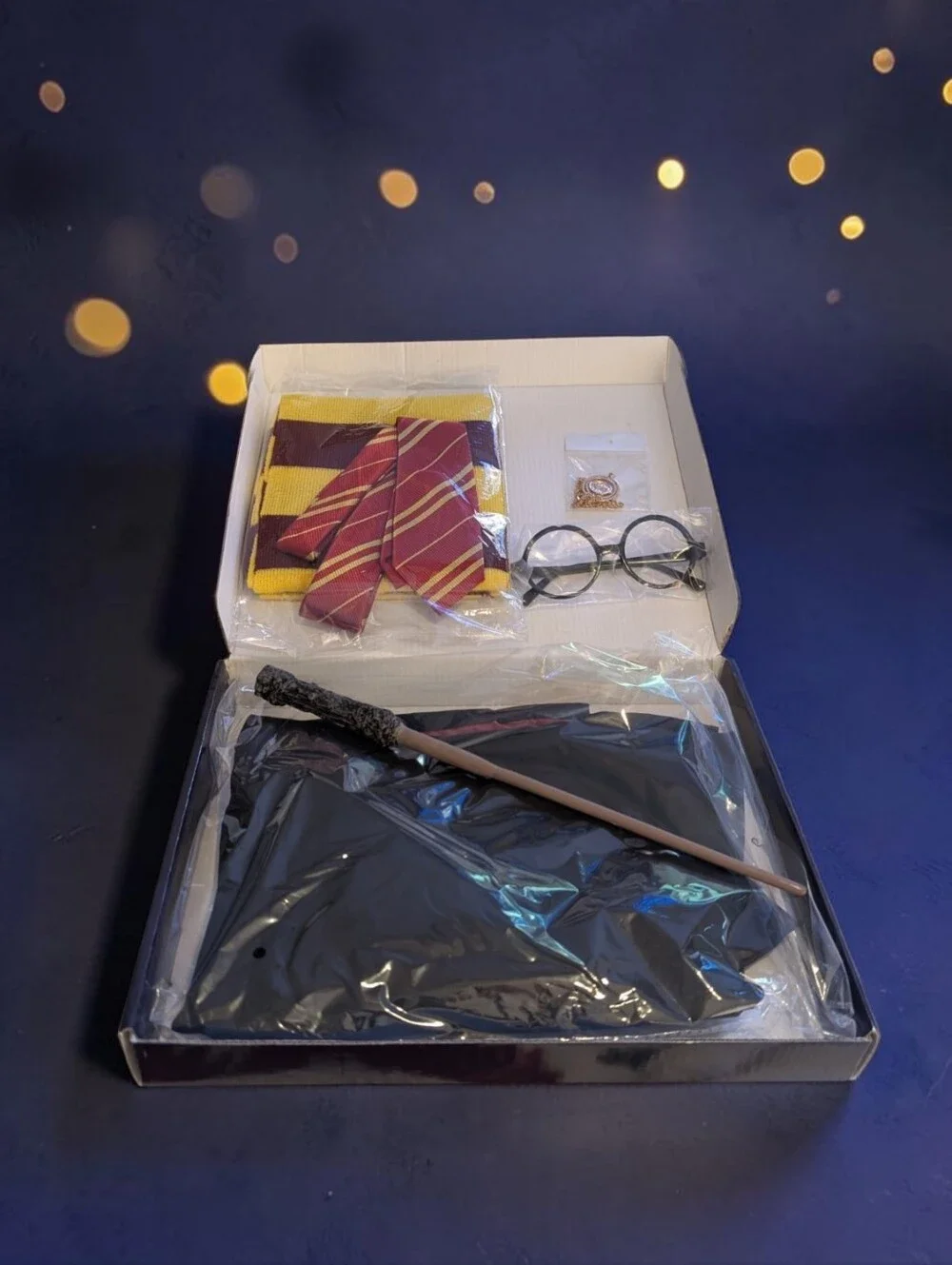 Kids Harry Potter Inspired Deluxe Costume Set With Owl, NIB